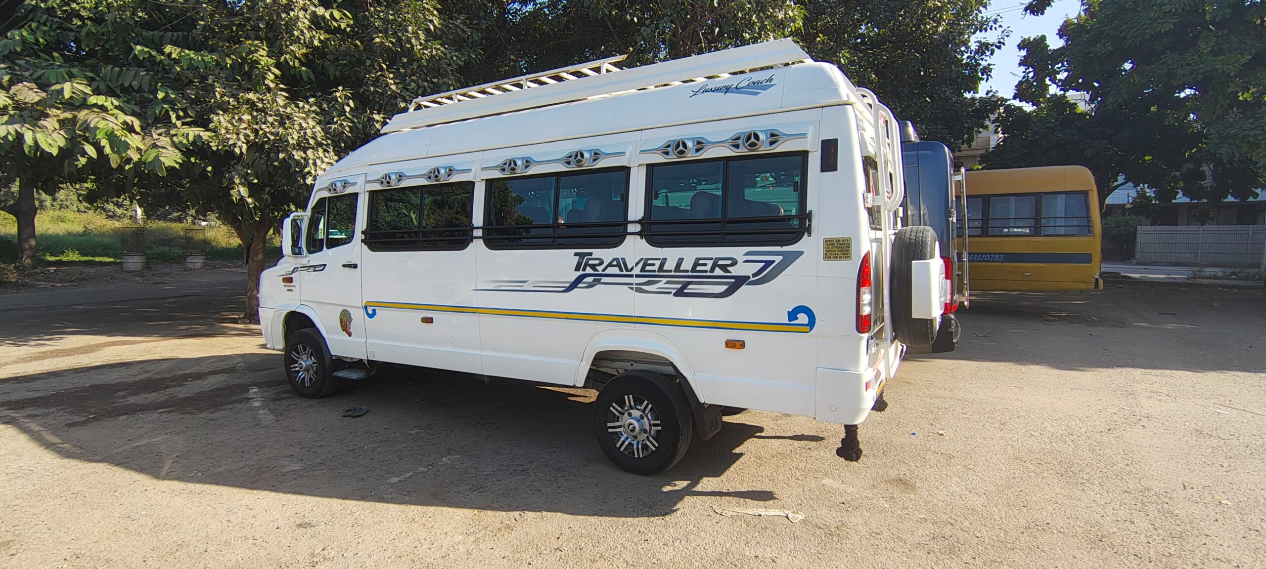 Tempo Traveller in Chandigarh 17 Seater Exterior